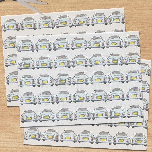 フィガレーションアクア淡い色のフィガロカーティッシュペーパー 薄葉紙