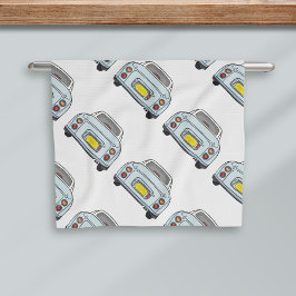 フィガレーションカーアクア淡い色のキッチンタオル キッチンタオル