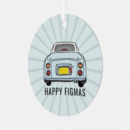 フィガレーションブルーフィガロカークリスマスオーナメント メタルオーナメント (正面左)