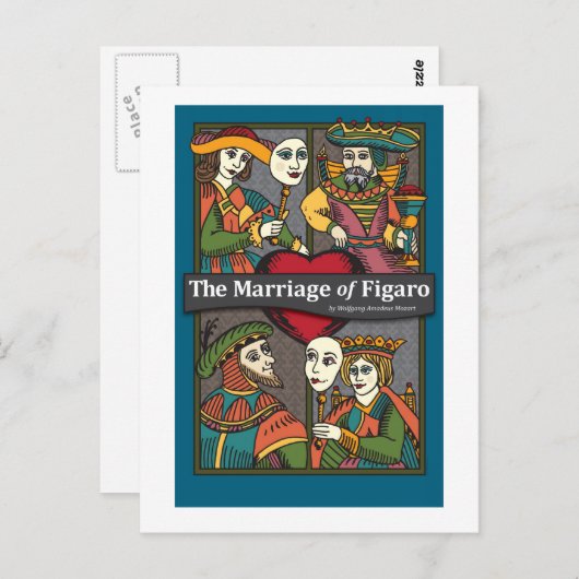 フィガロの結婚,オペラ ポストカード (正面/裏面)