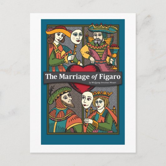 フィガロの結婚，オペラ ポストカード (正面)