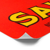 フィガロブランドのサーモンラベル ポスター (角)