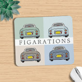 フィガロ車のフィギュアパーソナライズされたンス マウスパッド