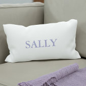 フィギュアかわいい薄紫フィガロカーモノグラムホワイト ランバークッション