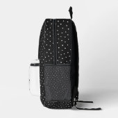 フィギュアの女の子をインスパイア引用文で突き刺す プリントバックパック (右)