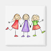 フィギュアの子どもたち マグネット (正面)