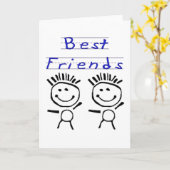 フィギュアの最高の友達 カード (黄色い花)