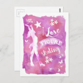 フィギュアスケートが大好き ポストカード (正面/裏面)