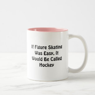 フィギュアスケートが容易な…電話されたHockey ツートーンマグカップ