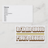 フィギュアスケートについて私に尋ねて下さい 名刺 (正面/裏面)