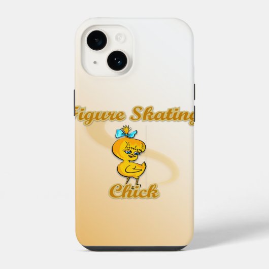 フィギュアスケートのひよこ iPhoneケース (裏面)