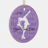 フィギュアスケートのカスタムなオーナメント セラミックオーナメント (右)