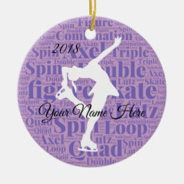 フィギュアスケートのカスタムなオーナメント セラミックオーナメント