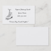 フィギュアスケートのコーチの名刺 名刺 (正面/裏面)