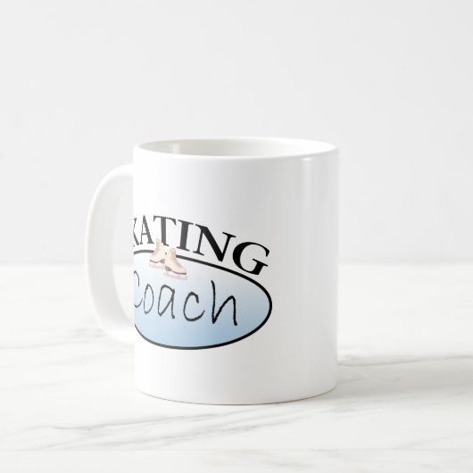 フィギュアスケートのコーチ コーヒーマグカップ (正面左)