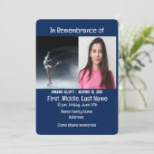 フィギュアスケートのスケーターの追悼式への招待 招待状 (スタンド正面)