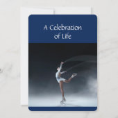 フィギュアスケートのスケーターの追悼式への招待 招待状 (裏面)