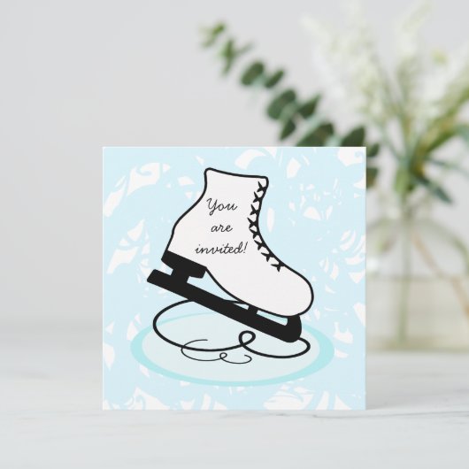 フィギュアスケートのスケートのパーティの招待状 招待状 (スタンド正面)
