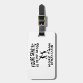 フィギュアスケートのデザイン ラゲッジタグ (正面縦)