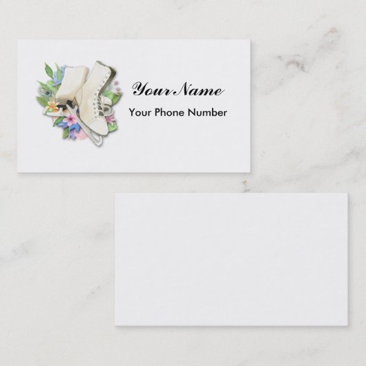 フィギュアスケートの名刺 名刺 (正面/裏面)