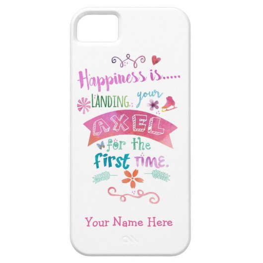 フィギュアスケートは箱電話アイススケートします Case-Mate iPhoneケース (裏面)