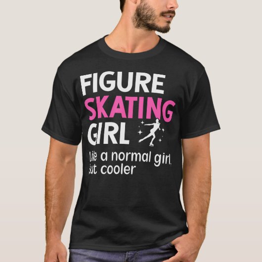 フィギュアスケートガールの定義フィギュア Tシャツ (正面)