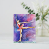 フィギュアスケートパーティー招待状 〜 誕生日や 招待状 (スタンド正面)