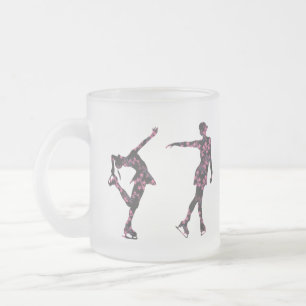 フィギュアスケート選手のパターンによって曇らされるマグ フロストグラスマグカップ
