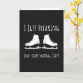 フィギュアスケート カード 冬のスポーツ スケート スケート (黄色い花)