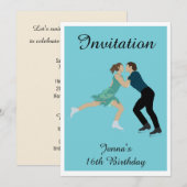 フィギュアスケート 招待状 (正面/裏面)