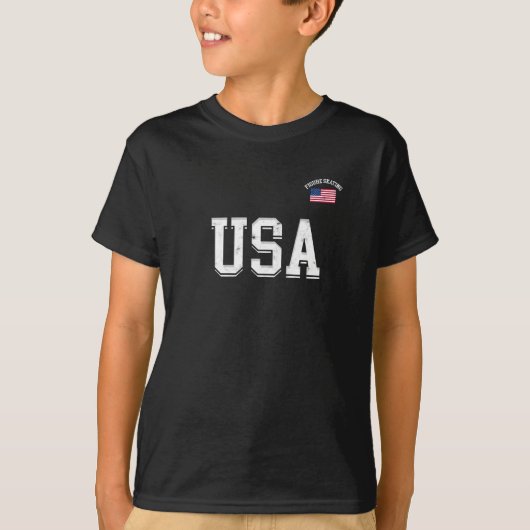 フィギュアスケートUSA - スポーツ Tシャツ (正面)