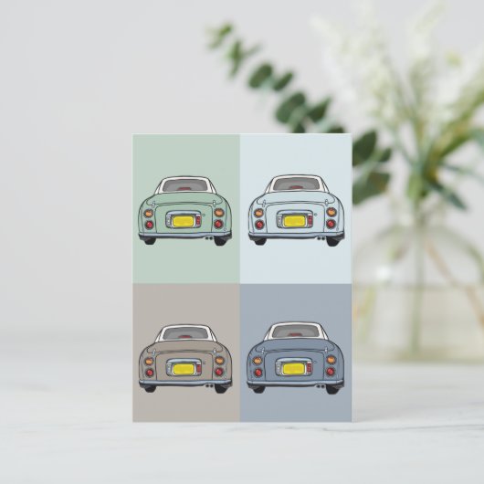 フィギュアズフィガロシーズンモーターカーズはがき ポストカード (スタンド正面)