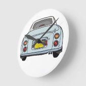 フィギュアズブルーフィガロ自動車工場ガレージクロック ラウンド壁時計 (傾斜)