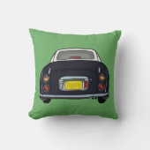 フィギュア可愛いフィガロ黒日本の車グリーン クッション (正面)