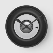 フィギュア名クラシック車輪トリムハブキャップ ラウンド壁時計 (正面)
