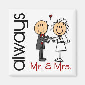 フィギュア結婚のカップルMr.常に夫人 マグネット (正面)