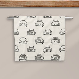 フィギュア：フィガロカーパターンベージュキッチンタオル キッチンタオル