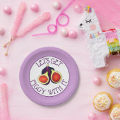 フィギュスのベジタリアンでフィギーおもしろいを取ろう ペーパープレート (パーティー)