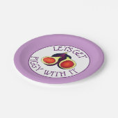 フィギュスのベジタリアンでフィギーおもしろいを取ろう ペーパープレート (アングル)