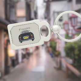 フィギュレーションキュートブラックフィガロカーモノグラムシルバー キーホルダー