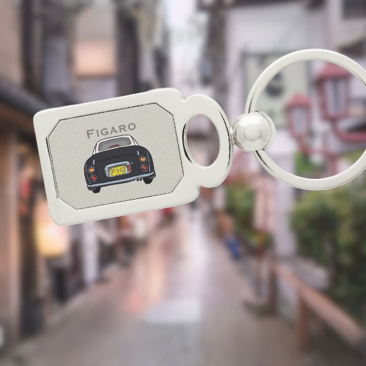 フィギュレーションキュートブラックフィガロカーモノグラムシルバー キーホルダー