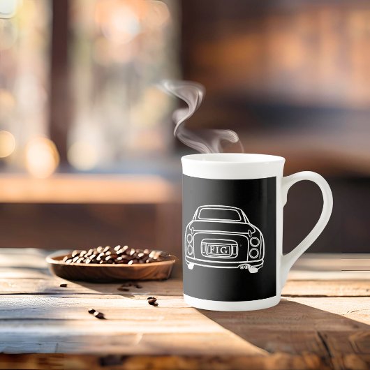 フィギュレーションズ東京モノグラムFigaro車エスプレッソカップ ボーンチャイナマグカップ