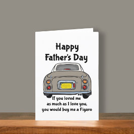 フィギュレーショントパーズ・フィガロ車のお父さんのデイカード カード