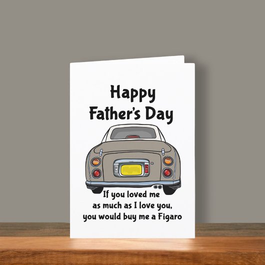 フィギュレーショントパーズ・フィガロ車のお父さんのデイカード カード
