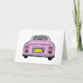 フィギュレーションピンクフィガロ車のグリーティ空白のングカード カード (正面)