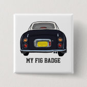 フィギュレーションブラックフィガロ車名バッジ 缶バッジ (正面)