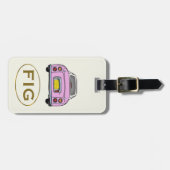 フィギュレーションモノグラムピンクフィガロカーラゲージタグ ラゲッジタグ (正面横)
