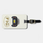 フィギュレーションモノグラムブラックフィガロカーラゲッジタグ ラゲッジタグ (正面横)