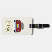 フィギュレーションモノグラムレッドフィガロカーラゲッジタグ ラゲッジタグ (正面横)