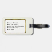 フィギュレーションモノグラムレッドフィガロカーラゲッジタグ ラゲッジタグ (裏面横)